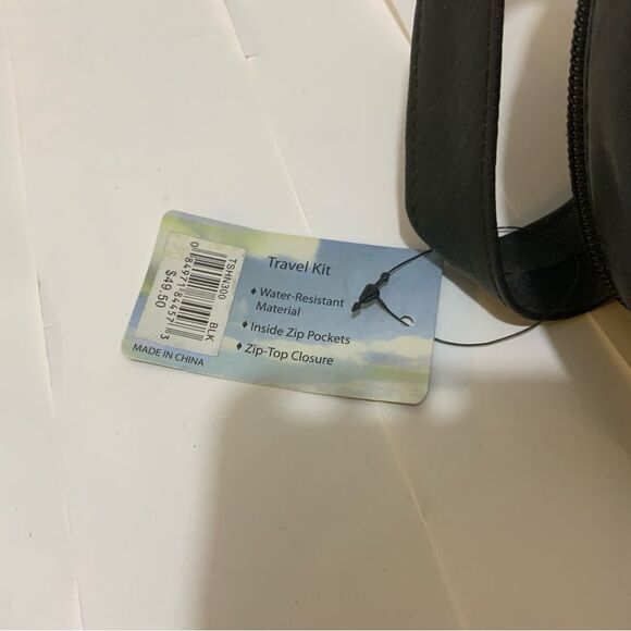 New PENGUIN by Munsingwear Men's BLACK Toiletry Shaving Kit Travel Bag - Picture 9 of 11